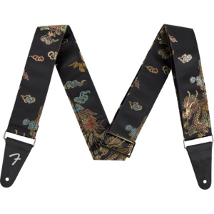 FENDER STRAP SATIN DRAGON BLACK