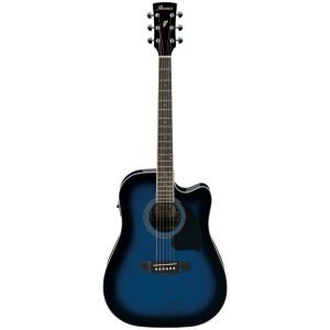 IBANEZ PF SERIES PF15ECE TRANSPARENT BLUE SUNBURST HIGH GLOSS