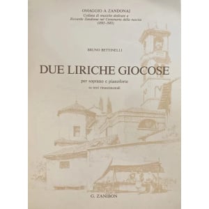 BETTINELLI - Due liriche giocose
