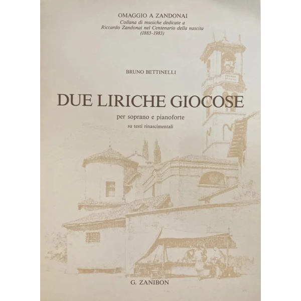 BETTINELLI - Due liriche giocose