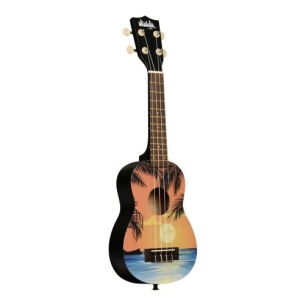 Kala UK-TROPDAY - ''Graphic Top'' - ukulele soprano Tropical Day - c/borsa