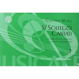MANZI 57 SOLFEGGI  CANTATI MANOSCRITTI VOLUME 2