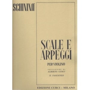 SCHININA' SCALE E ARPEGGI PER VIOLINO FASCICOLO 2