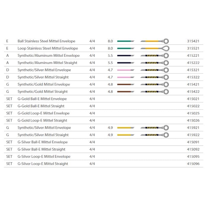 20629 VO EVAHGOLD SOL ORO MI BALL PER VIOLINO