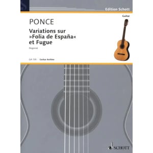 PONCE - Variations sur "Folia de Espana" et Fugue
