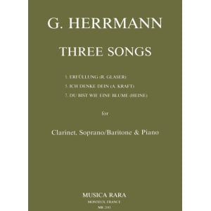 HERRMANN - 3 German Songs