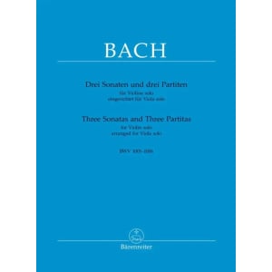 BACH - Three Sonatas and Three Partitas BWV 1001-1006 For Viola