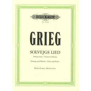 GRIEG - Solvejgs Lied - Medium Voice