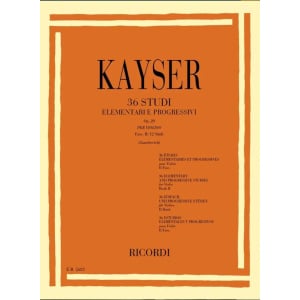 KAYSER - 36 Studi Elementari e Progressivi op.20 - Fascicolo 2: 12 Studi