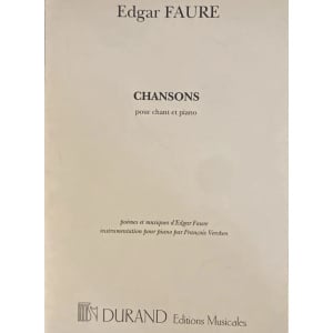 FAURE - E. Chansons Chant-Piano