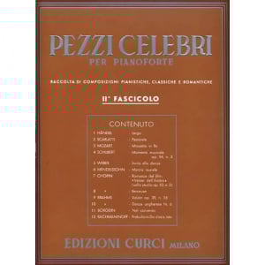 PEZZI CELEBRI PER PIANOFORTE - 2° fascicolo