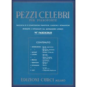 PEZZI CELEBRI PER PIANOFORTE - 6° fascicolo