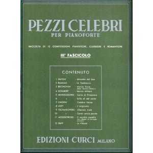 PEZZI CELEBRI PER PIANOFORTE - 3° fascicolo