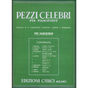 PEZZI CELEBRI PER PIANOFORTE - 8° fascicolo