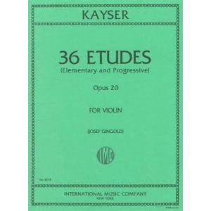 KAYSER - 36 Etudes (Elementary and Progressive) op.20