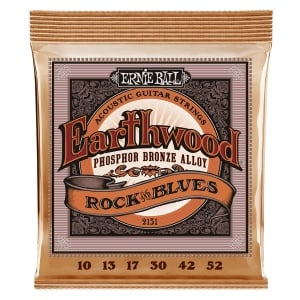 ERNIE BALL EARTHWOOD PHOSPHORE BRONZE ROCK&BLUES CON SOL LISCIO .010/.052 (2151)