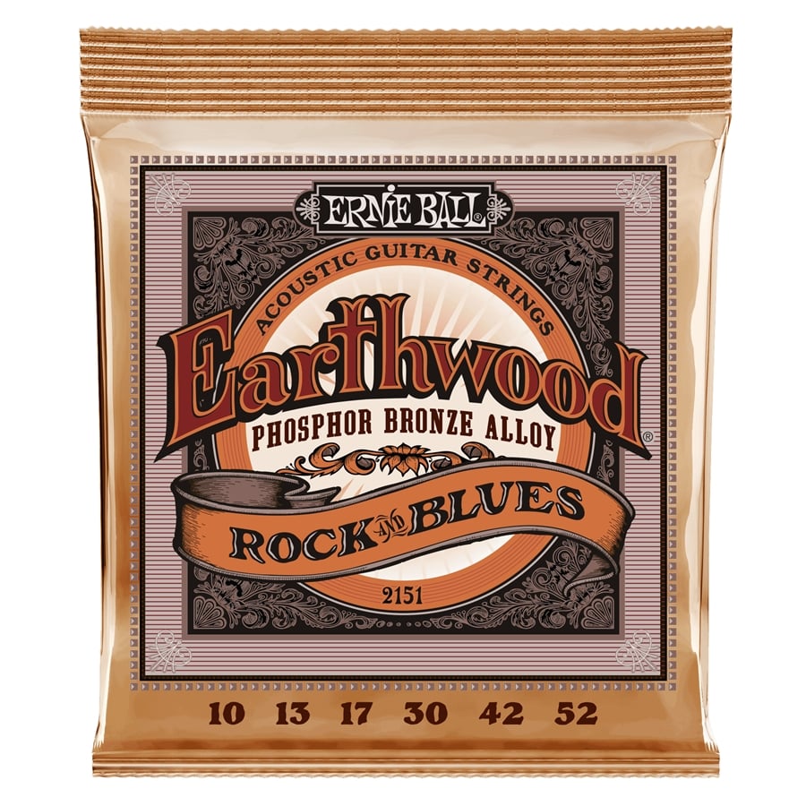 ERNIE BALL EARTHWOOD PHOSPHORE BRONZE ROCK&BLUES CON SOL LISCIO .010/.052 (2151)