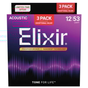 ELIXIR 16569 3ACK MUTE PHOSPHOR BRONZE 12-53