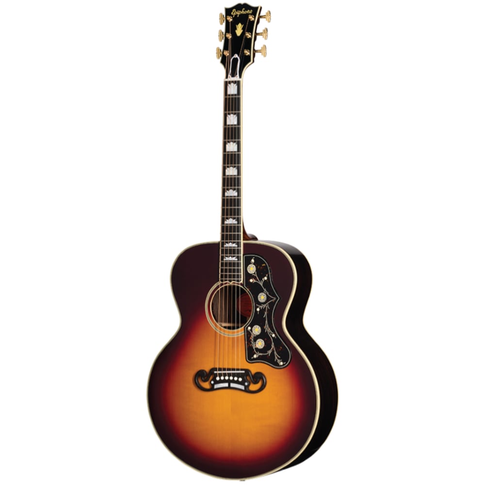EPIPHONE INSPIRED BY GIBSON CUSTOM SHOP ORIGINAL PRE WAR SJ 200 ROSEWOOD REISSUE VINTAGE SUNBURST