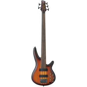 IBANEZ WORKSHOP SRF705 FRETLESS BROWN BURST FLAT