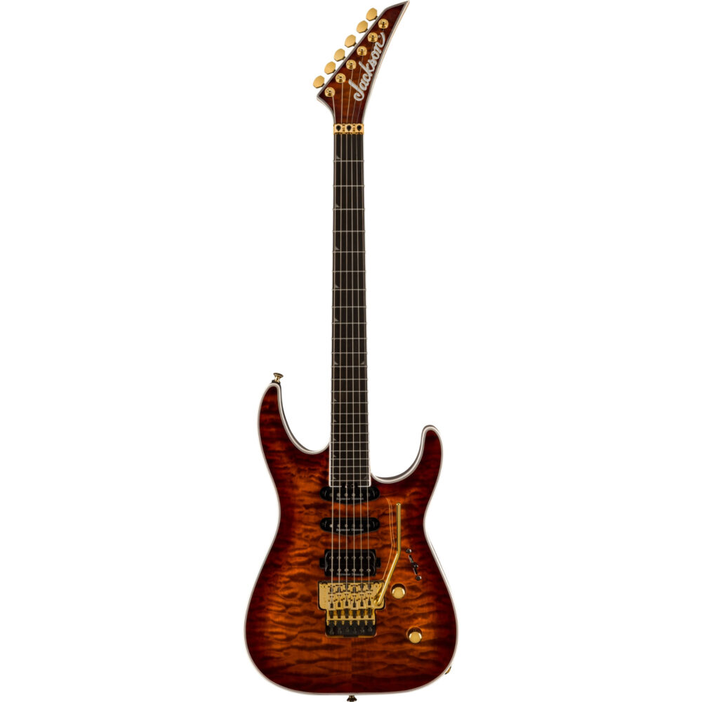 JACKSON PRO PLUS SERIES SOLOIST SLA3Q EB AMBER TIGER EYE