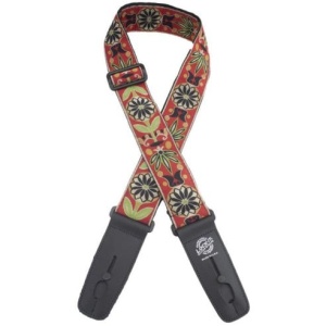 LOCK IT STRAP ART DECO VINTAGE RED 2''