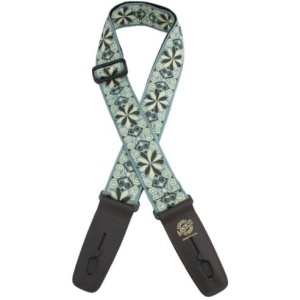 LOCK IT STRAP DESIGNER GREEN FLOWERS 2''