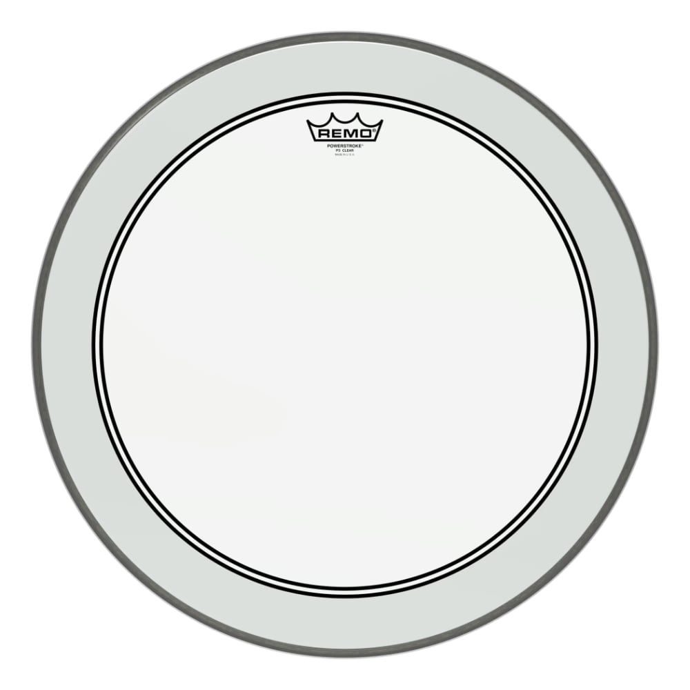 REMO POWERSTROKE 3 22" CLEAR FELT TONE