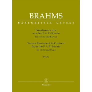 BRAHMS - Sonata Movement from the F.A.E. Sonata WoO 2