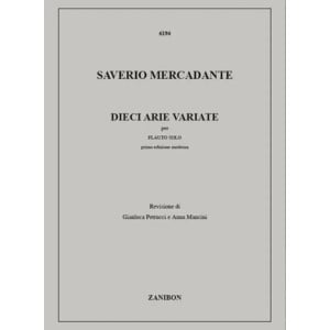 MERCADANTE - Dieci Arie Variate - Flauto Solo
