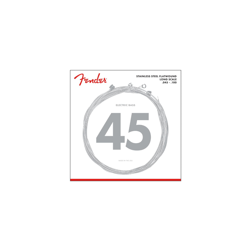 FENDER STAINLESS 9050'S FLATWOUND BASS STRINGS 045-100 (9050L)