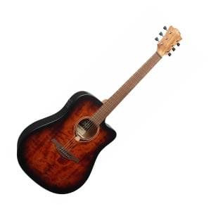 LAG T70DCE-B&B Dreadnought Cutaway Amplificata