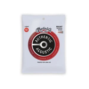 MARTIN MA540T AUTHENTIC LIFESPAN 2.0 LIGHT PHOSPHOR BRONZE 12-54