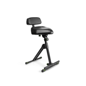 Gravity FMSEAT1BR Sgabello regolabile in altezza con piede e schienale