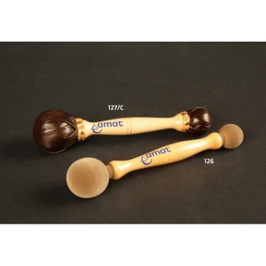 Amat 127/C Battente Doppio in Pelle per Grancassa da Parata