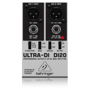 Behringer DI20 Ultra DI Pro DI Box Attiva 2 Canali