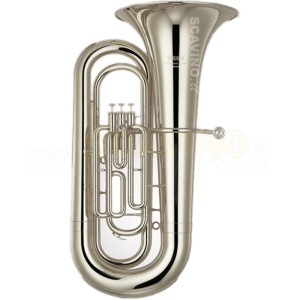Yamaha YBB201S  Tuba Sib 3 Pistoni Argentata