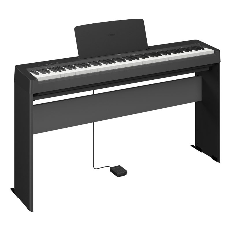 Yamaha P145BT Home Bundle Pianoforte Digitale con Supporto in Legno Originale L100B
