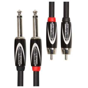 Roland RCC3 2R28 Black Series Cavo Doppio RCA - Doppio Jack