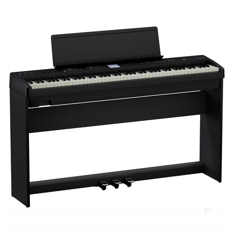 Roland FPE50BK Home Bundle Pianoforte Digitale Portatile 88 Tasti con Supporto e Pedaliera
