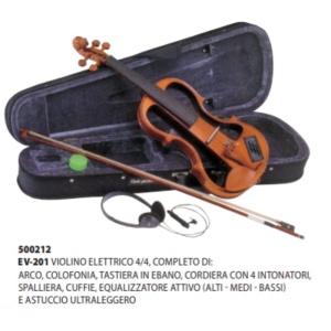 VIOLINO ELETTRICO EV-201 SILENT  4/4 COMPLETO