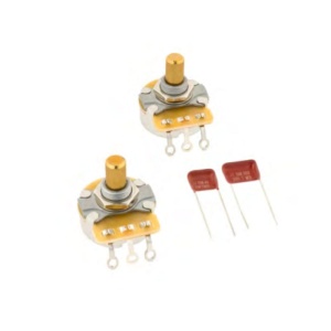 Fender Telecaster® Solid Shaft Potentiometer and Capacitor Kit