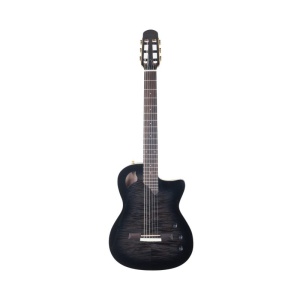 KING CS-510 TBK Chitarra Classica Elettrificata solid body black transparent