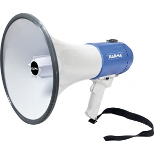 Karma GT1227LI Megafono Ricaricabile 25W con Sirena e Fischietto