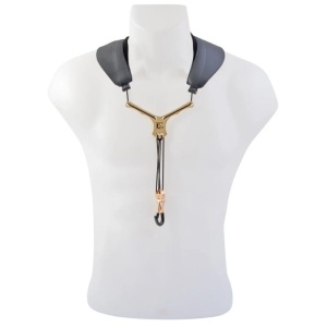 BG S70YMSH Zen Collarino in Pelle per Sax Alto e Tenore con Distanziatore