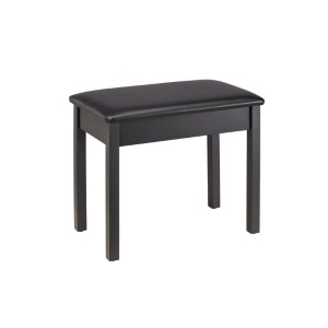 Soundsation SBH-50P-SBK Panchetta Fissa per Piano in Legno Nero Satinato