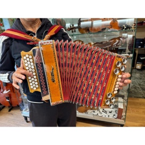 usato Organetto Tirolese Verde 12 Bassi