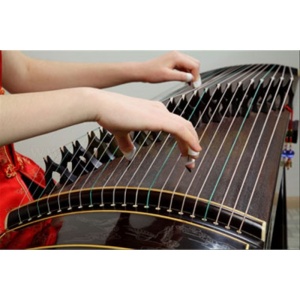 Arpa Cinese Gu Zheng Standard Cetra Salterio con Stand