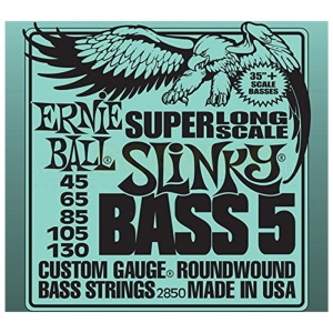 Ernie Ball 2850 - 5 corde Steel Super Slinky Bass cm.135