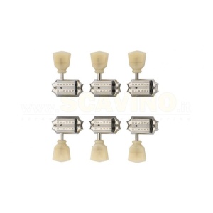 Gibson PMMH-050 Gibson Deluxe Yellow Key Tuner Set Nickel